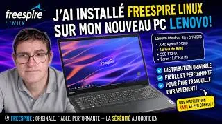 Miniature : FREESPIRE Linux: je l'ai installée sur mon nouveau Lenovo (16 GO de RAM)! Le top!#linux#ubuntu#pc