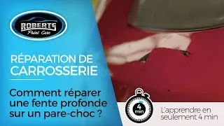 Miniature : Comment réparer une fente profonde sur un pare-choc?