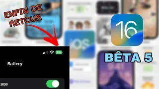 Miniature : iOS 16 BETA 5: Nouveautés et correctifs !