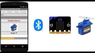 Miniature : Bluetooth servo motor control using Micro:bit and Smartphone