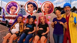 Miniature : BLIPPI ET MEEKAH DOCTEUR SOIGNE RUMI MIRA ET ZOEY ! KPOP Demon Hunters Bébé BLIPPI !