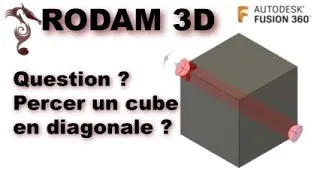 Miniature : Fusion 360, Percer un cube en diagonale (Français, Québec)