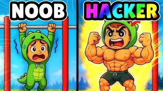 Miniature : Je me suis TRANSFORMÉ en DIEU de la MUSCU dans Roblox ! 💪