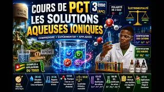 Miniature : Cours de PCT 3ème (APC) : Solutions aqueuses ioniques #PhysiqueChimie #BEPC2026 #TogoEducation