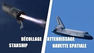 Miniature : Décollage/Atterrissage Starship et Navette spatiale