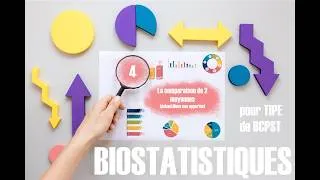 Miniature : Statistiques pour TIPE n°4 : La comparaison de 2 moyennes (échantillons non appariés)
