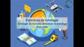 Miniature : GEOLOGIE de TERRAIN : la direction et le pendage d'un plan