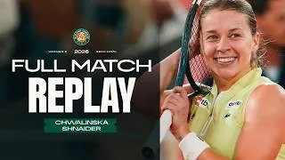 Miniature : Chwalinska vs Shnaider | Full match | Roland-Garros semi-final 2026