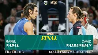 Miniature : Unplayable David Nalbandian vs a Young Rafael Nadal | Rolex Paris Masters 2007