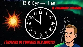 Miniature : Le calendrier cosmique : Du Big Bang à l’Homme ;  toute l’histoire de l’Univers en 2 minutes