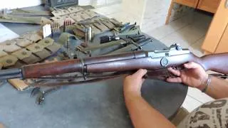 Miniature : Présentation du fusil GARAND ainsi que de ses accessoires