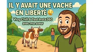 Miniature : Il y avait une vache en liberté 🐮😅 | Vlog Chill & Test Insta360 avec ma sœur