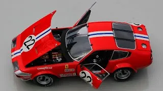 Miniature : Ferrari 365 GTB/4 Daytona Competizione François Migault / Luigi Chinetti #22 1973 (Kyosho) 1/18