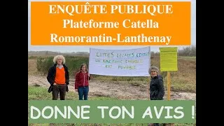 Miniature : ENQUÊTE PUBLIQUE #Plateforme #Catella à #Romorantin Lanthenay : Donne ton avis !