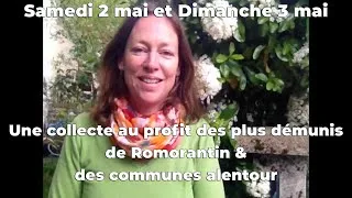 Miniature : Collecte au profit des plus démunis de #Romorantin et des communes alentour : Sam 2 et Dim 3 mai