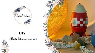 Miniature : Attache-tétine en macramé