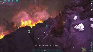 Miniature : Taming de Bloodstalker et on va chercher un oeuf de magmasaure #24 ARK Genesis part 1