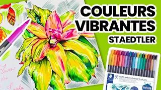 Miniature : Dessiner une fleurs sauvage avec les feutres aquarellables Staedtler