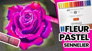 Miniature : Dessiner une belle rose aux pastels à l'écu Sennelier
