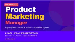 Miniature : Formation Product Marketing Manager — spécial éditeurs de logiciels et SaaS