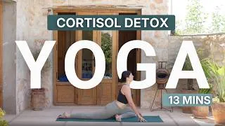 Miniature : Yoga du Soir pour baisser le Cortisol (et l'anxiété) | 13 Min
