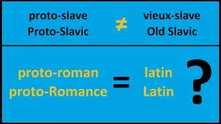 Miniature : Le LATIN est-il du PROTO-ROMAN ?
