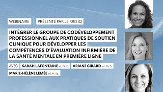 Miniature : Les groupes de codéveloppement professionnel pour les infirmières en première ligne