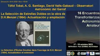 Miniature : Conf E La Selección de Estrellas Dobles en la obra de D.H.Menzel (1964). Actualización y ampliación