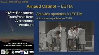 Miniature : Conf F de Arnaud Catinot  : Activités spatiales à l’ESTIA.