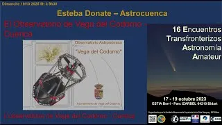 Miniature : Conf E de Esteban Donate : El Observatorio de Vega del Codorno - Cuenca