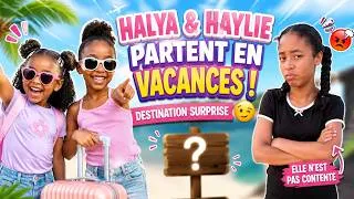 Miniature : 😱 Halya et Haylie PARTENT EN VACANCES sans Holyanna ! 😭✈️ (Destination Surprise)