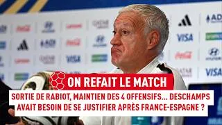 Miniature : Sortie de Rabiot, maintien des 4 offensifs. Deschamps avait besoin de se JUSTIFIER après le match ?