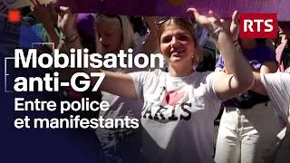 Miniature : Manifestation No G7 à Genève : des tensions éclatent malgré un départ pacifique