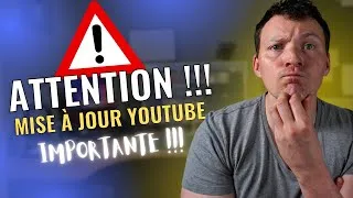Miniature : Attention ! Mise à Jour YouTube importante pour les créateurs YouTube