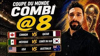 Miniature : Pronostic Football Coupe du Monde 2026 - Canada Qatar, USA, Mexique Corée du Sud + combi @8