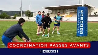 Miniature : 🏉 COORDINATION PASSES AVANTS - 4 exercices