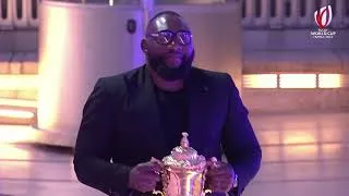 Miniature : Tendai Mtawarira & Webb Ellis Cup starting #RWC2023 Mapping Show