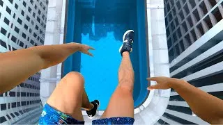 Miniature : I Escaped my Angry Girlfriend jumping in a Pool (Action POV)