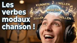 Miniature : Mémorise les verbes modaux néerlandais en chantant ! 🧠🎶 Ton cerveau sous hypnose musicale
