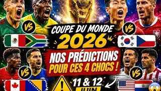 Miniature : 🚨⚽ Coupe du Monde 2026 : Analyse Complète + Pronostics des Matchs d'Ouverture 🔥🏆📊 (11 & 12 Juin)