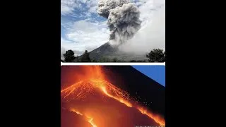Miniature : volcanismes effusif et explosif
