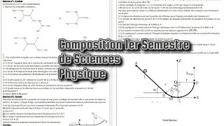 Miniature : Composition 1er Semestre Première partie Sciences Physiques (1ereS)