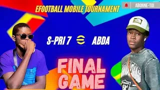 Miniature : FINAL GAME: #efootballmobile tournament(S-PRI 7🆚ABDA) #finalgamer #gameplay #win