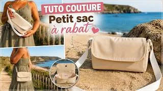 Miniature : Comment coudre un petit sac à bandoulière et rabat pour débutant 