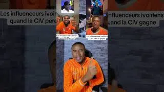 Miniature : Les influenceurs ivoiriens quand la CIV perd VS Gagne 