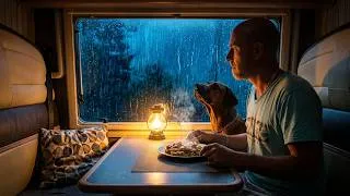 Miniature : Heavy Rain Turned Our Campsite into a Cozy Refuge 🌧️🐶