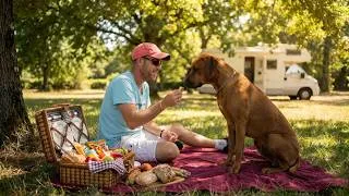 Miniature : A Relaxing Summer Picnic with My Dog 🧺🐕 | Slow Vanlife ASMR