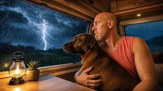Miniature : Caught in a Thunderstorm with My Dog ⛈️🐶 | Heatwave Refuge
