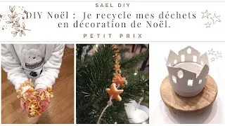 Miniature : (D72)  DIY noël : Je recycle mes déchets en décoration de Noël.