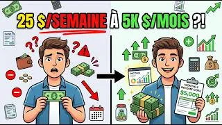 Miniature : Comment gagner 5000 dollars par mois avec seulement 25 dollars par semaine